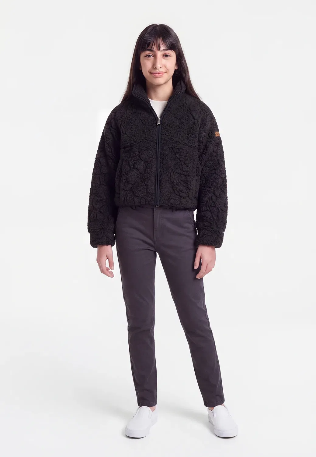 Размытое облако - флисовая куртка Roxy, Anthracite