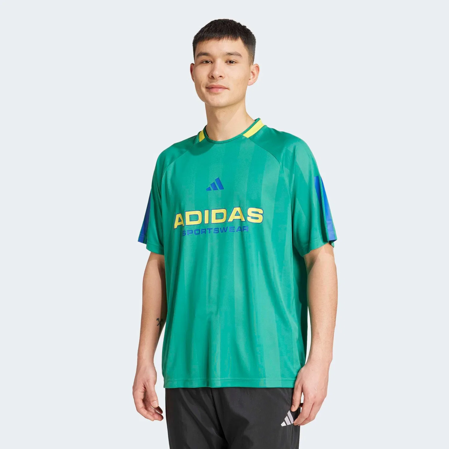 Детская футболка спортивная с футбольным принтом Adidas Sportswear, Bold Green