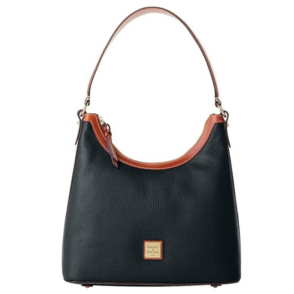 

Сумка-хобо Dooney & Bourke Handbag Pebble Grain, черный/коричневый