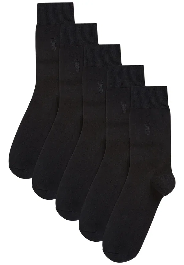 Носки хлопковые Stag Embroidered Five Pack Next, черный