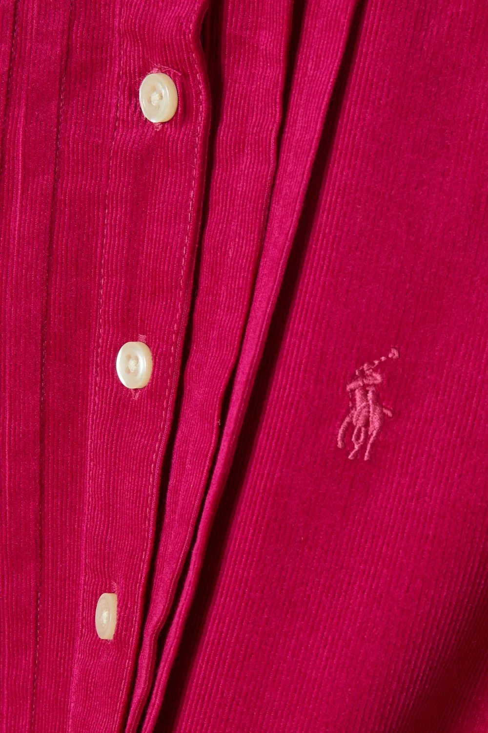 Платье с защипами из хлопкового вельвета Polo Ralph Lauren — фото 3