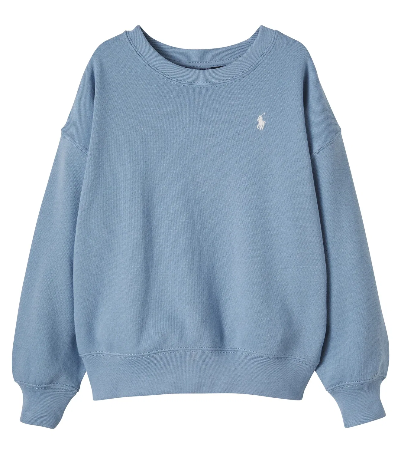 Толстовка хлопковая с принтом Polo Ralph Lauren Kids, синий