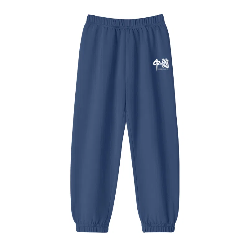 Детские трикотажные спортивные штаны тонкие с принтом Navy Blue/White CHINA Country K WARRIOR