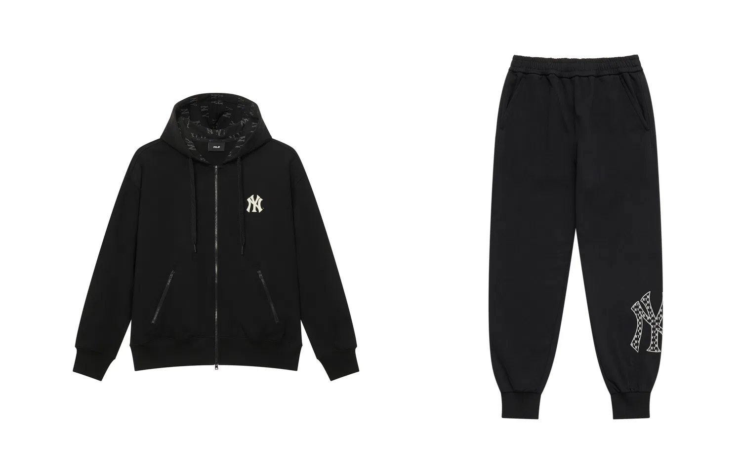 Детский комплект свитшотов с монограммой MLB MONOGRAM SS25, MLB, Black