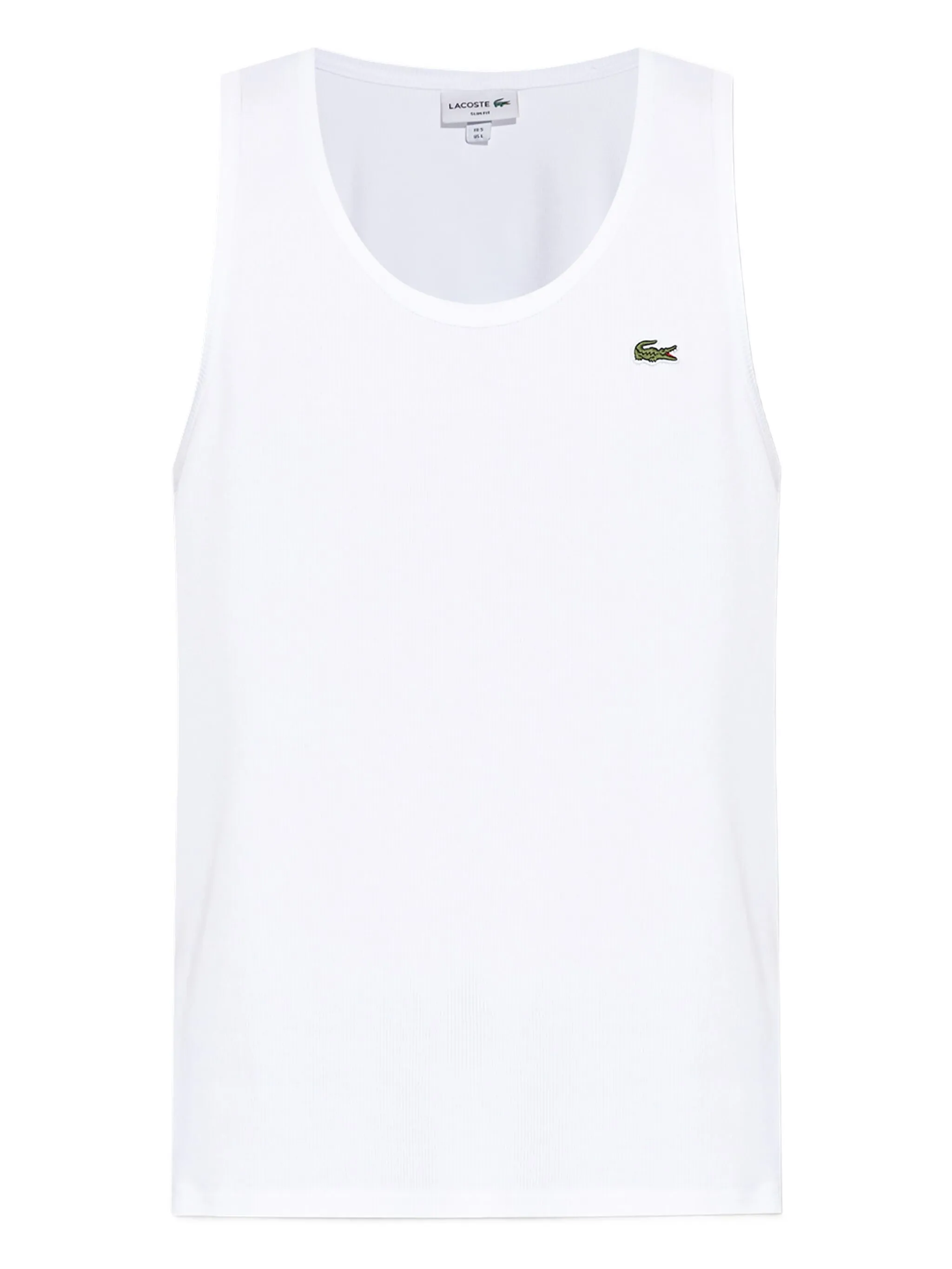 

Топ в рубчик Lacoste, белый