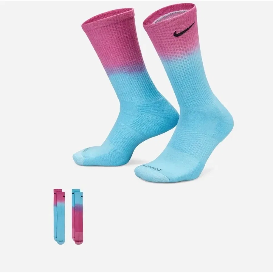 Комплект носков с принтом Everyday Plus Cushioned Crew Nike, Разноцветный