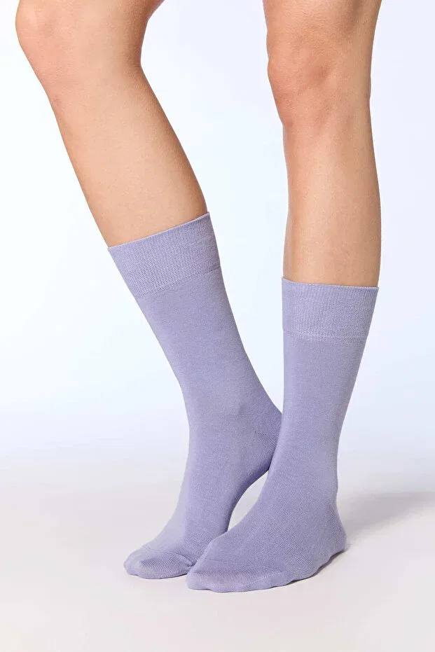 Детские носки хлопковые Gots certified organic cotton unisex socks Albero Natur, Lavender — фото 3