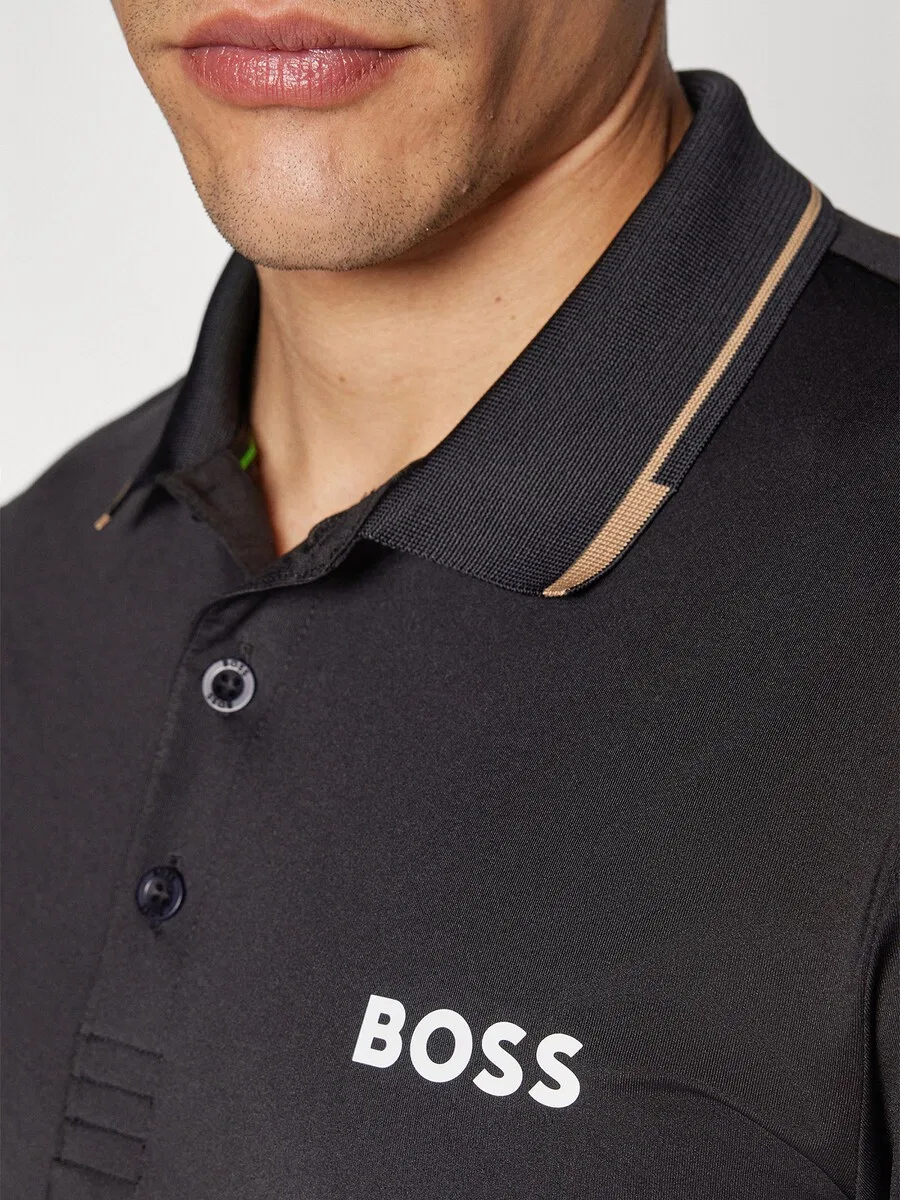 Спортивная футболка BOSS Performance Shirt 'Paul Pro' черного цвета — фото 3