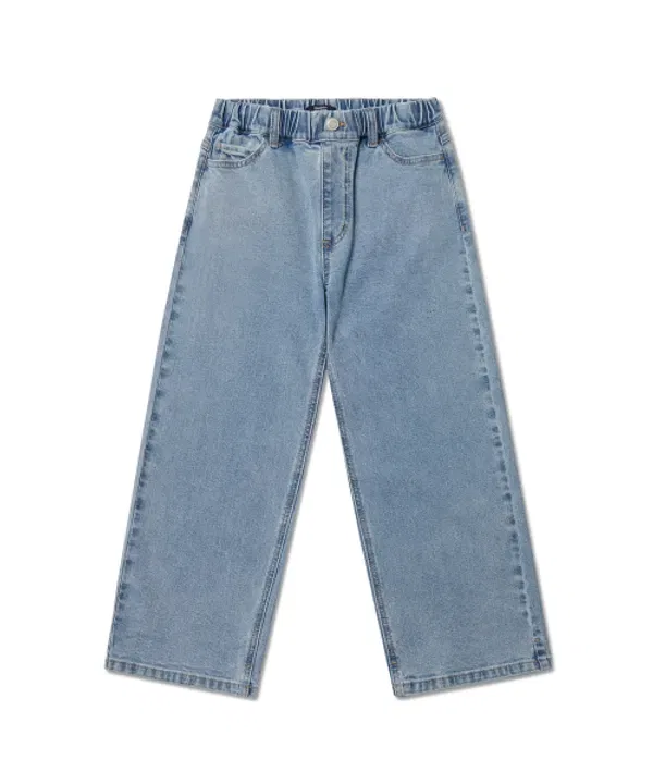 Джинсы широкие Musinsa Standard Kids, Light Indigo — фото 3
