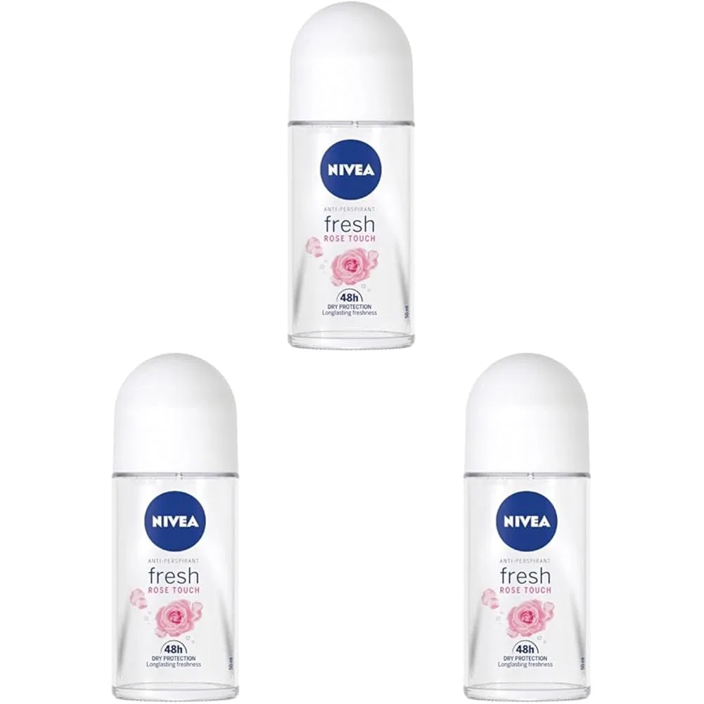 Антиперспирант-ролик Nivea Rose Touch 48H, 3 шт по 50 мл, Роза