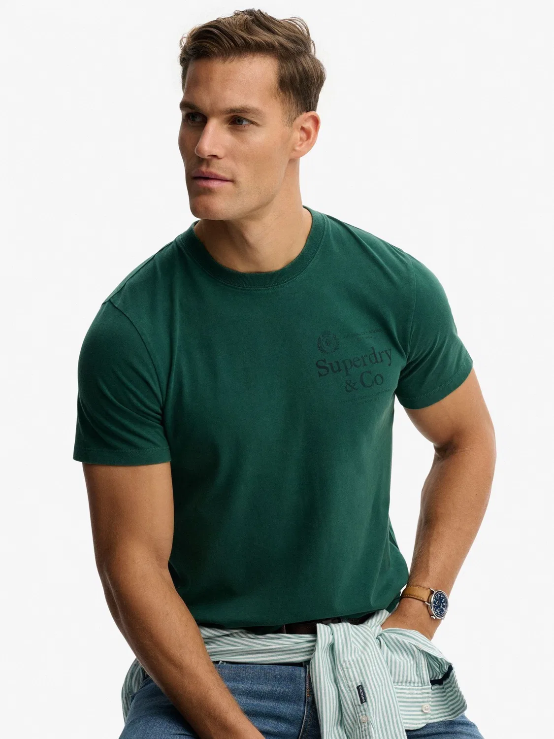 Футболка Relaxed Fit, Company Superdry, зеленый