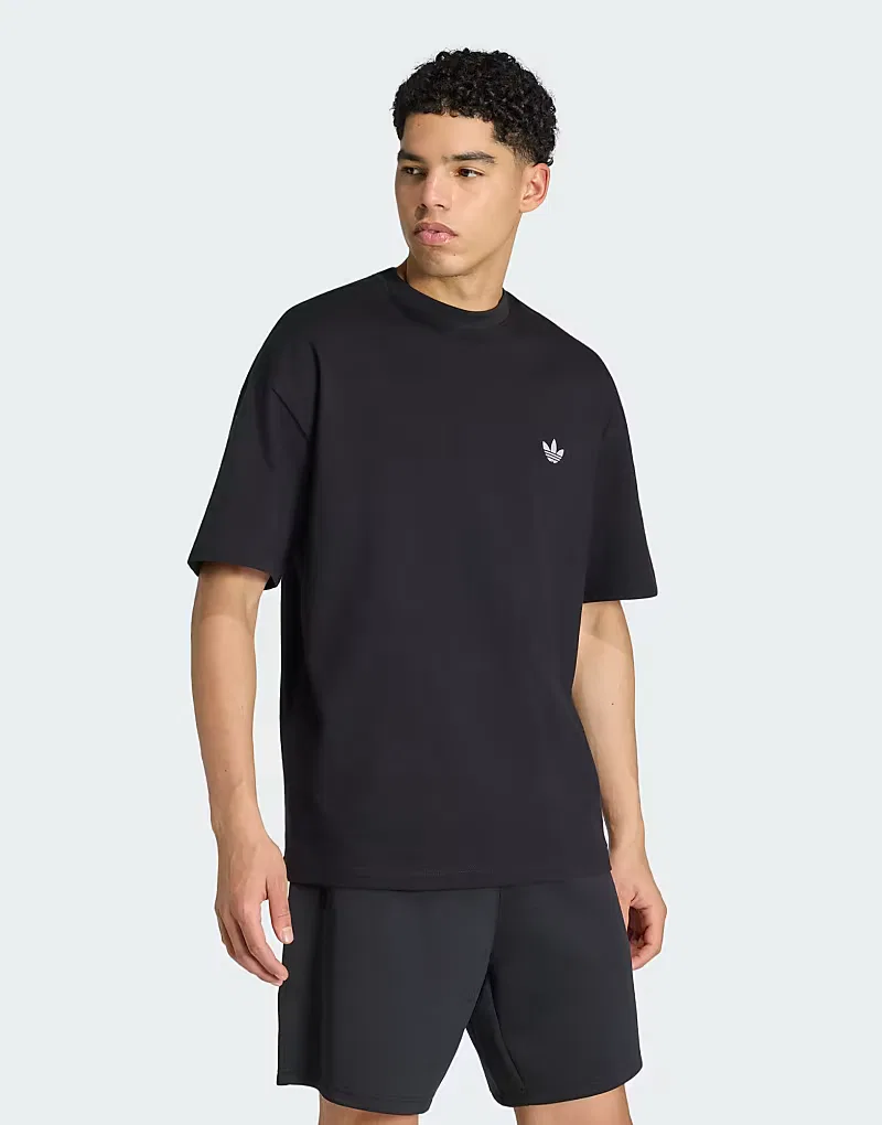 Футболка Adidas Originals Trefoil essentials spacer loose tee, черный