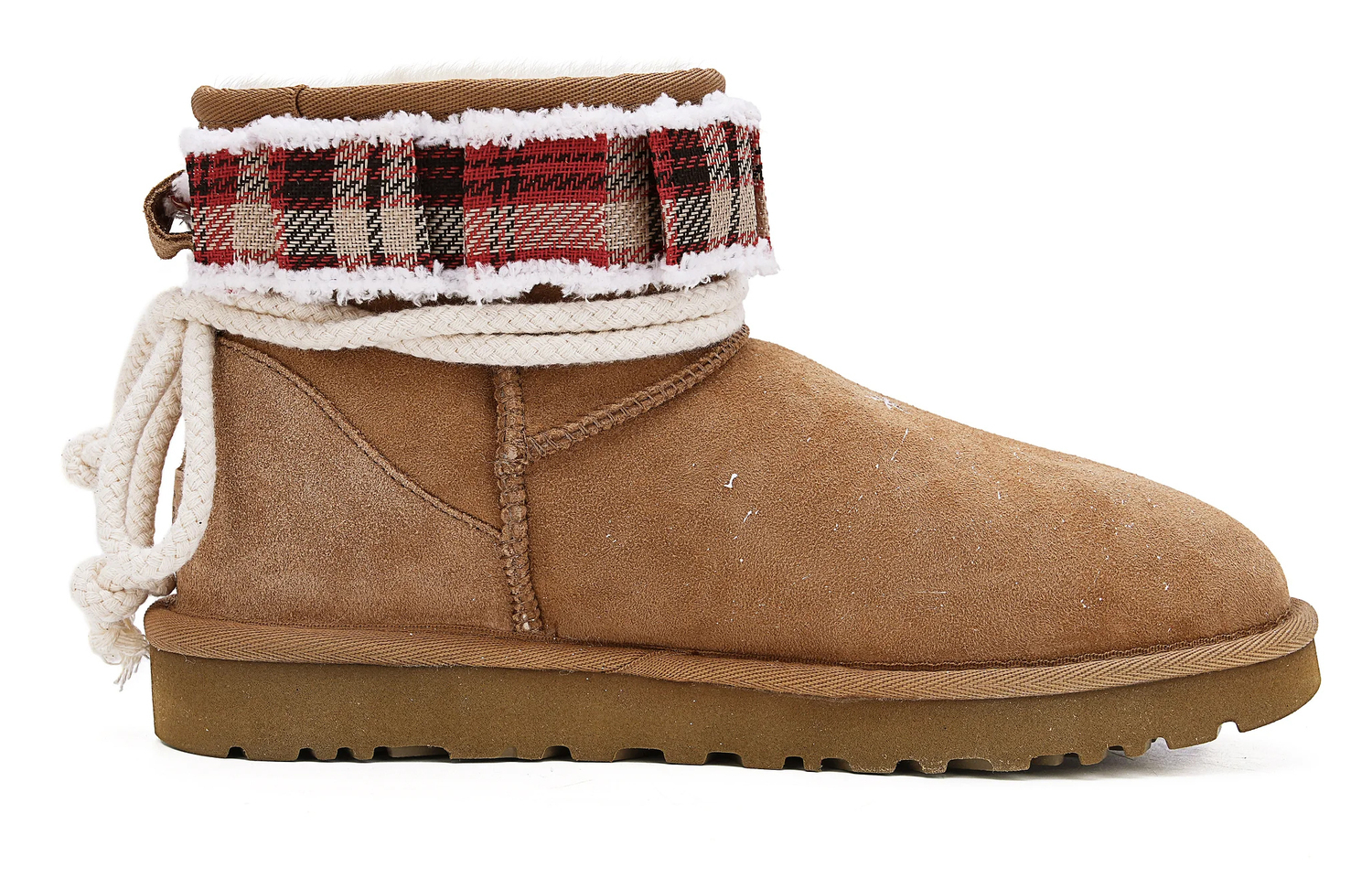 Угги Classic Mini II Boot UGG, каштановый/Звездный снег/box — фото 3