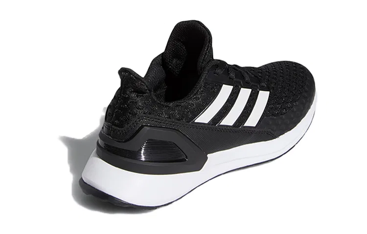 Детские беговые кроссовки с принтом Rapidarun J Adidas, Black White — фото 4
