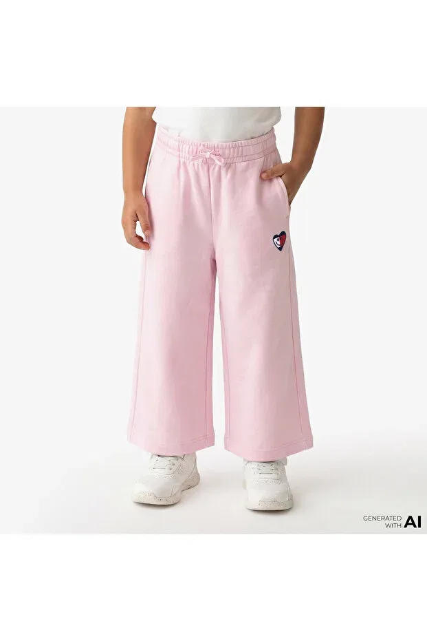 Детские спортивные штаны для девочек с принтом Tommy Hilfiger, Pink — фото 3
