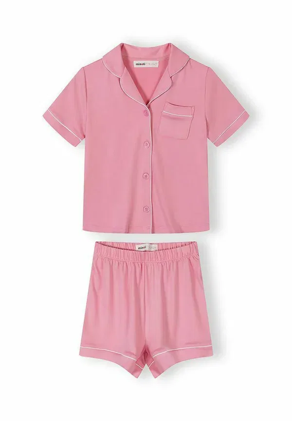 Пижамный комплект с принтом 2 Pack Set Short Sleeve Minoti cream, pink, розовый/кремовый — фото 2