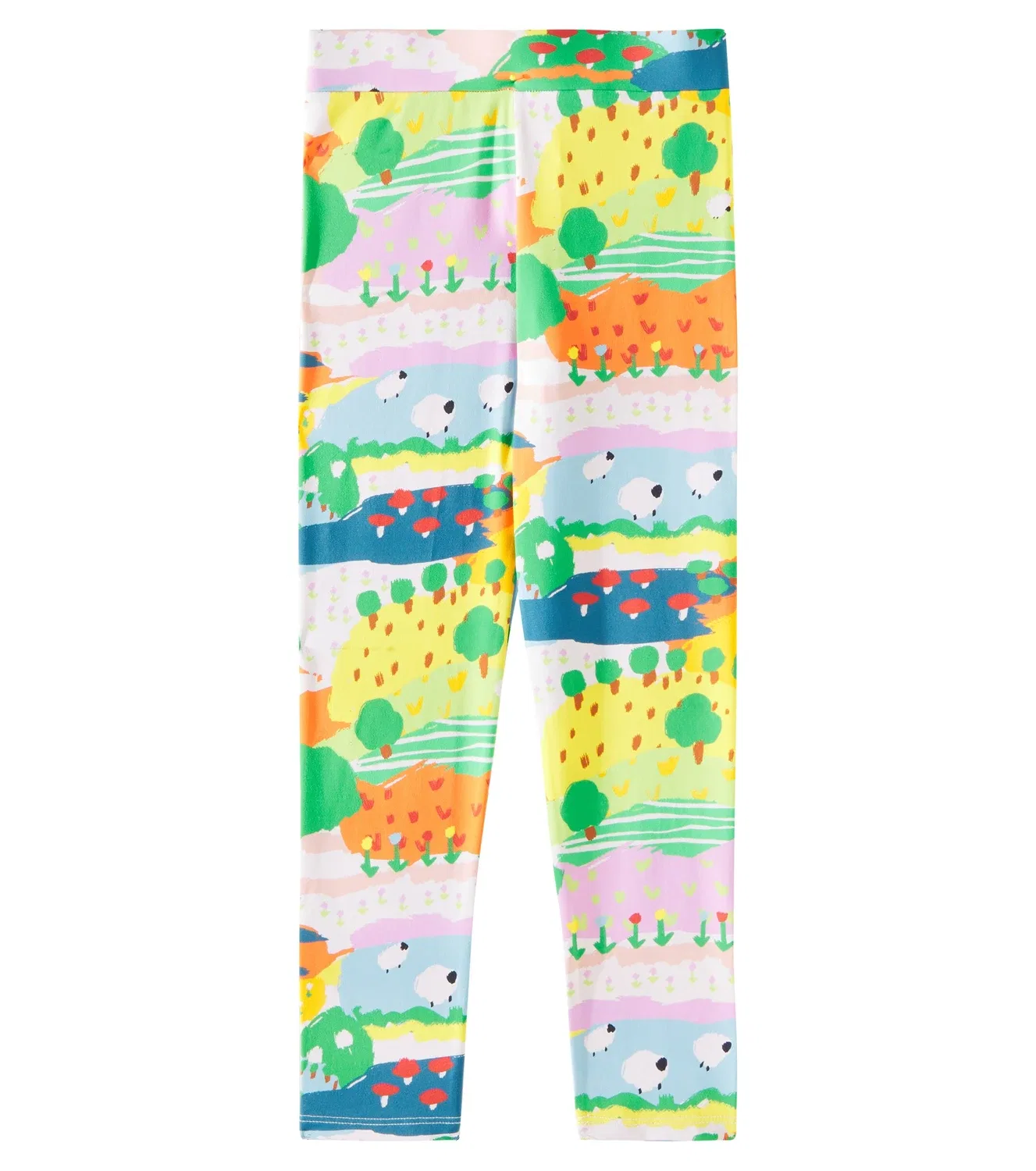Леггинсы с принтом Stella Mccartney Kids, мультиколор