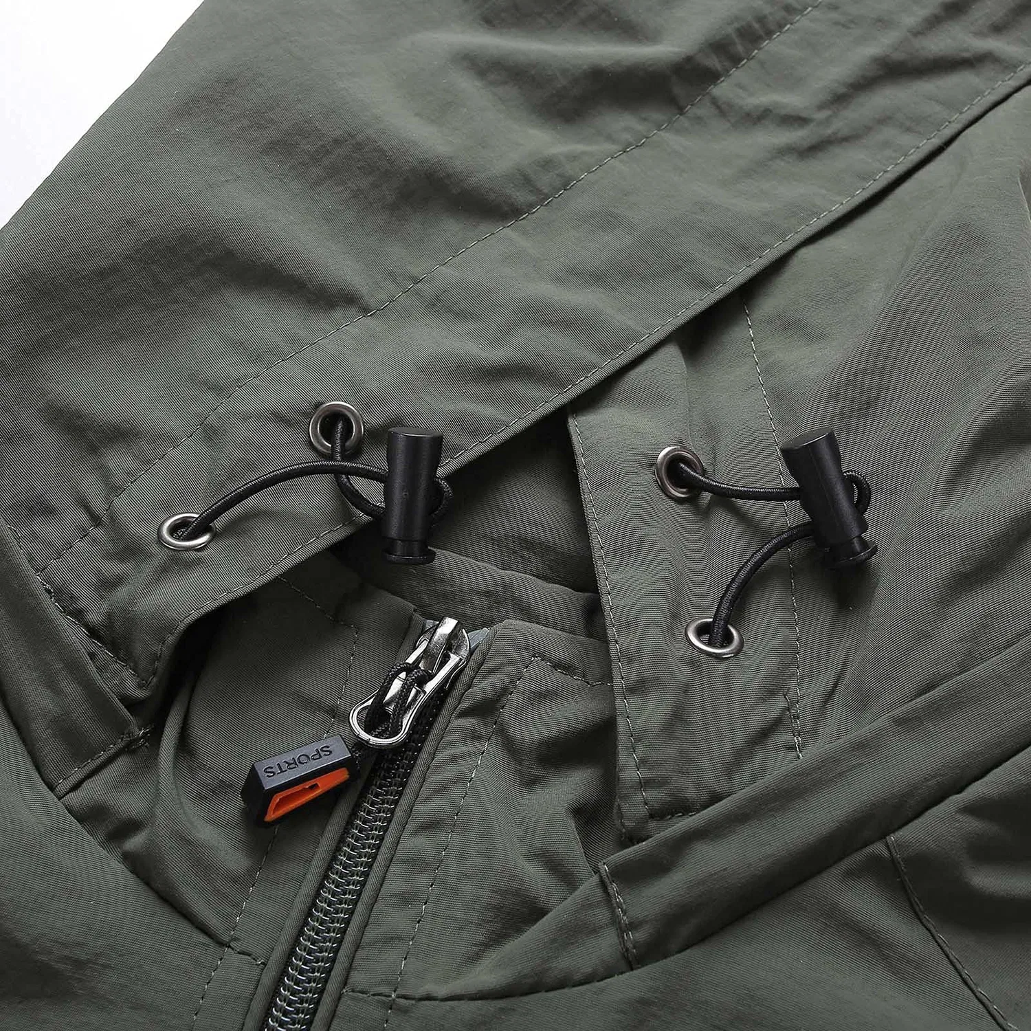 Мужское водонепроницаемое пальто с капюшоном Softshell Jacket, Verde militare — фото 2