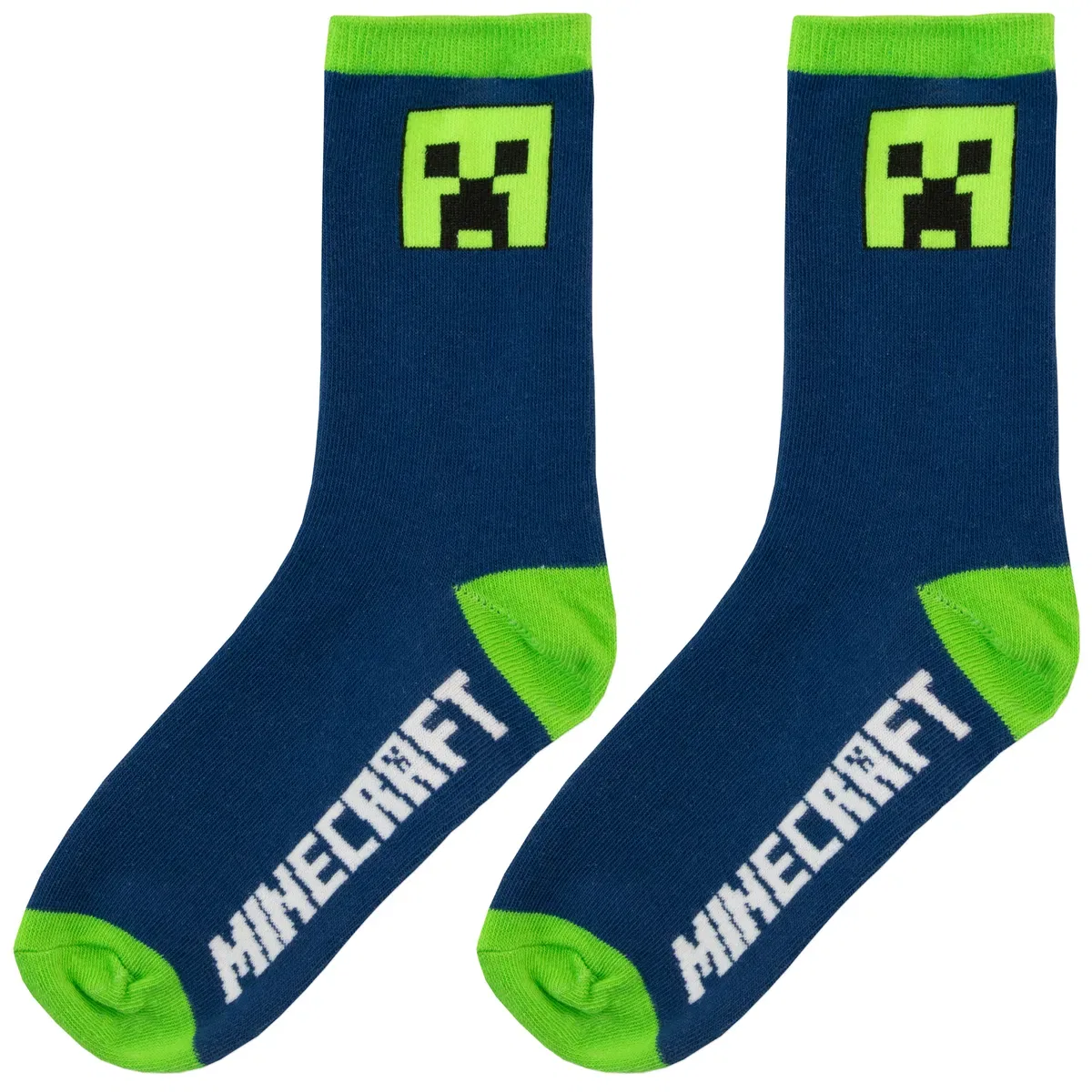 Детские носки с принтом Creeper Minecraft, Multi — фото 2