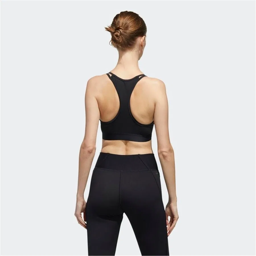 Спортивный бюстгальтер adidas W E BT Bra, Черный — фото 4