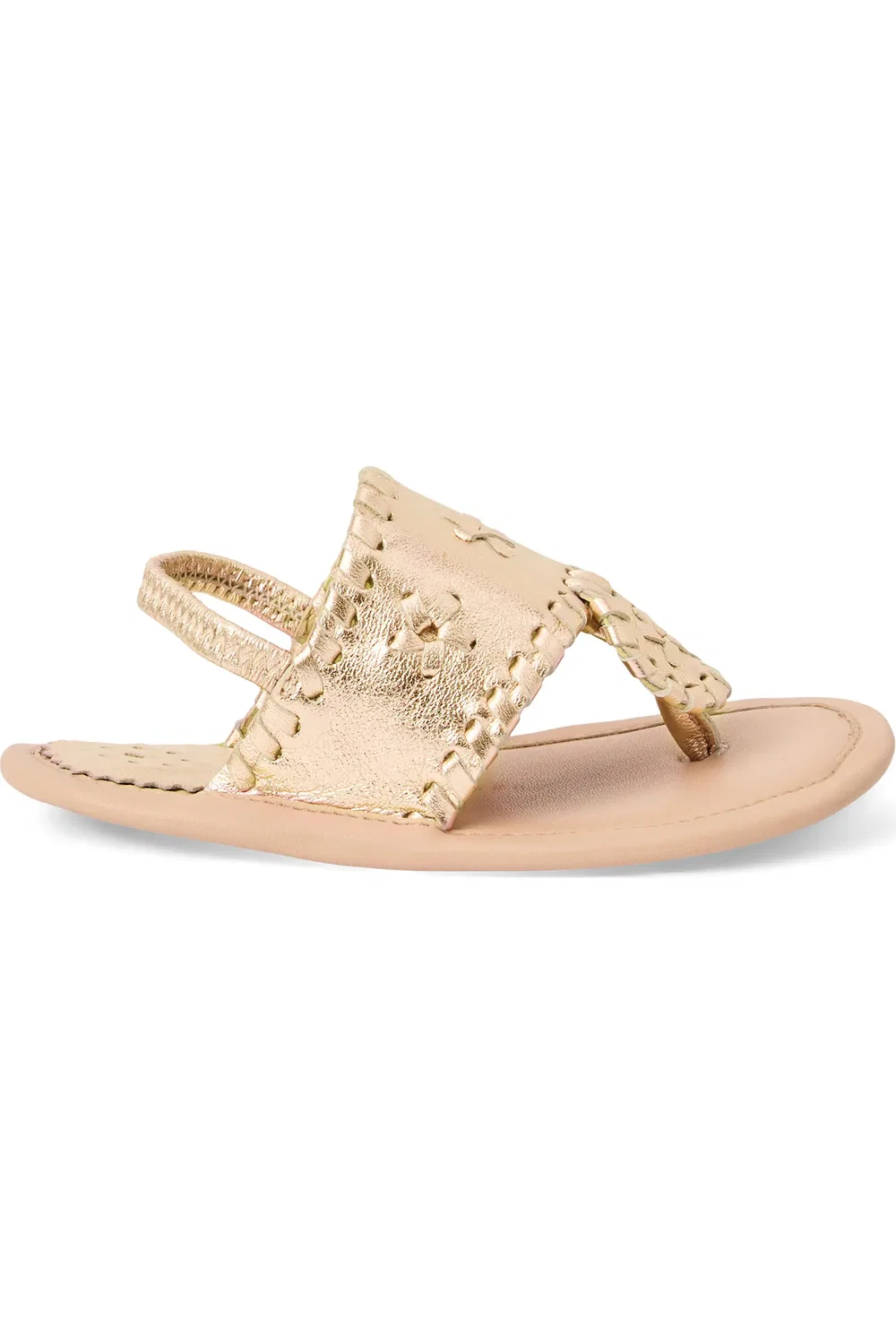 Сандалии детские со страховочным ремешком Jacks Slingback Jack Rogers, Platinum — фото 3