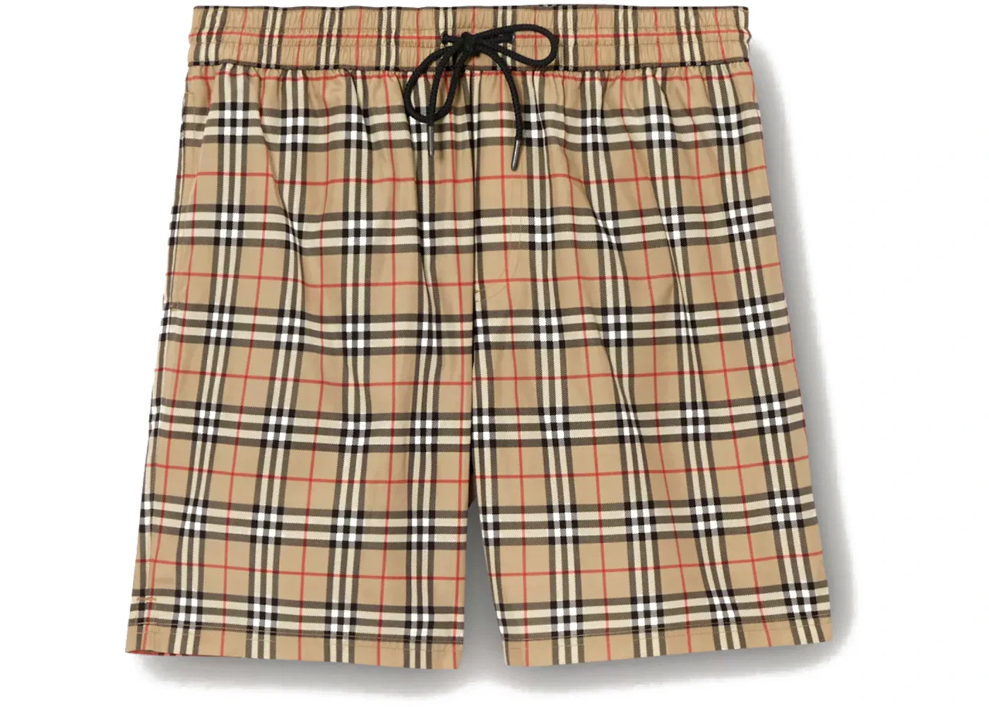 Мужские плавки с принтом Burberry Check Drawcord Shorts Burberry, Archive Beige