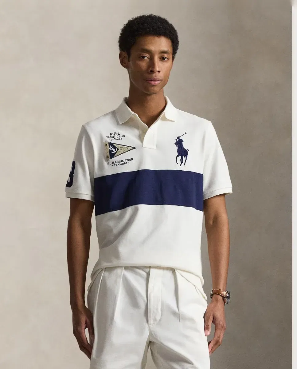 Мужское поло свободного кроя Big Pony Polo Ralph Lauren, Crudo
