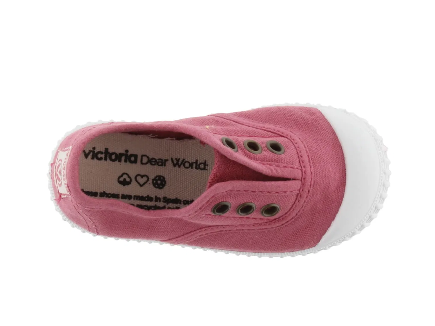 Детские кроссовки для мальчиков с принтом 1915 Dyed Canvas Sneaker & Elastic Middle & Reinforced Toe victoria, Frambuesa — фото 4