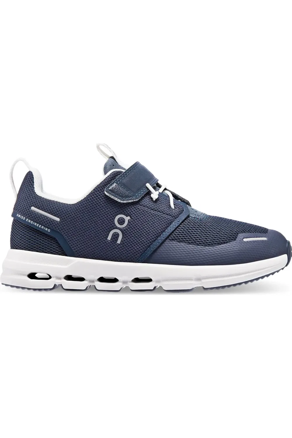 Детские кроссовки на липучке Cloud Play Running Sneaker On, Midnight/White — фото 3