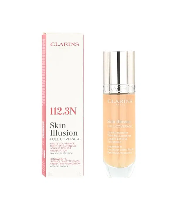 Тональный крем Clarins Skin Illusion Full Coverage Hydrating Foundation 112.3n