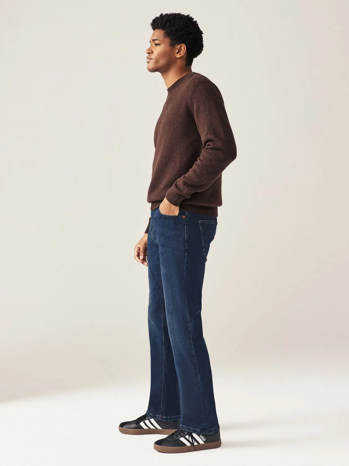 Джинсы классические stretch, Bootcut, Mid Blue Next — фото 4