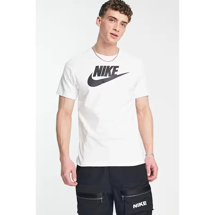 Футболка спортивная с коротким рукавом Nike Sportswear Clup, Белый — фото 2