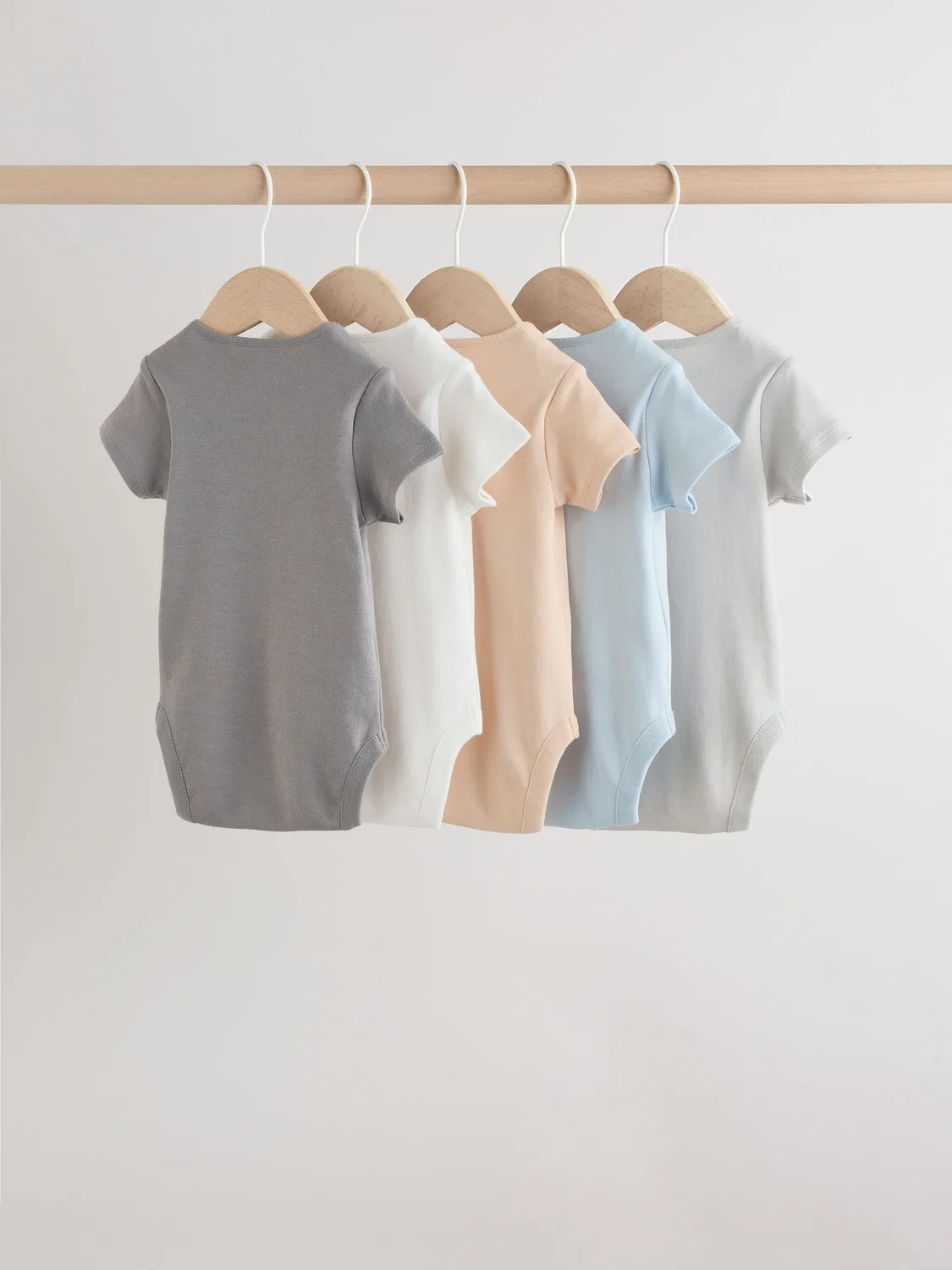 Комплект боди с коротким рукавом, 5 шт, Baby Bodysuits Next, синий — фото 2