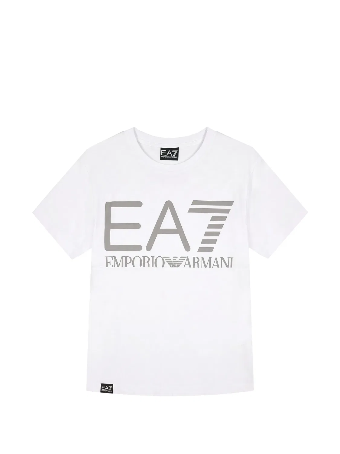 Футболка с логотипом Ea7 Emporio Armani, белый
