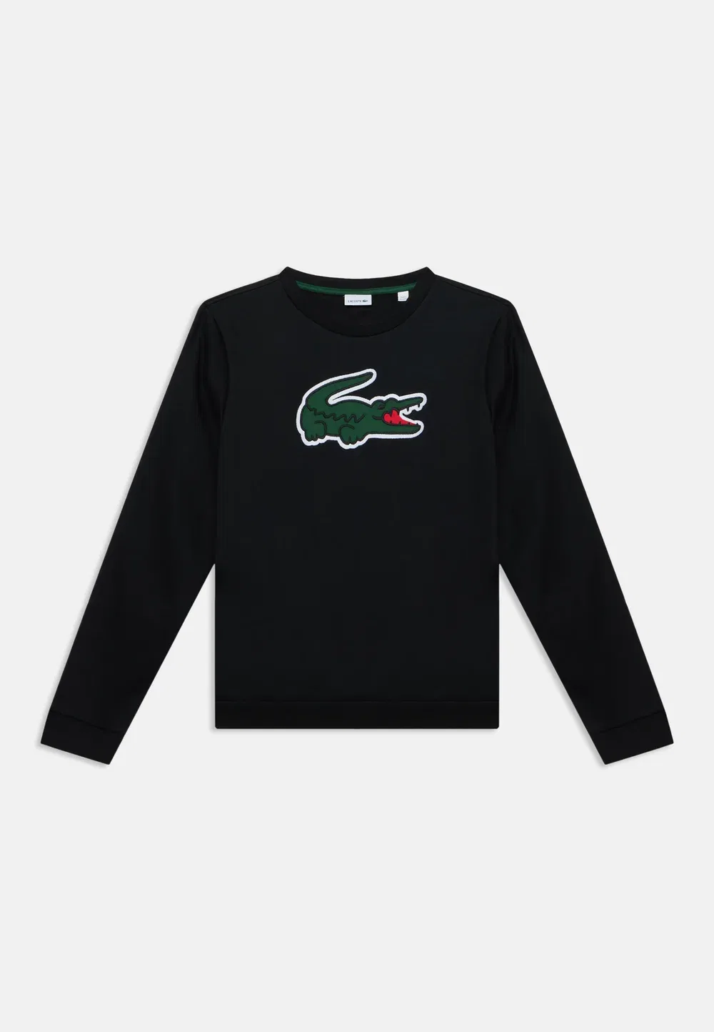 Толстовка унисекс с аппликацией и круглым вырезом Lacoste, Noir