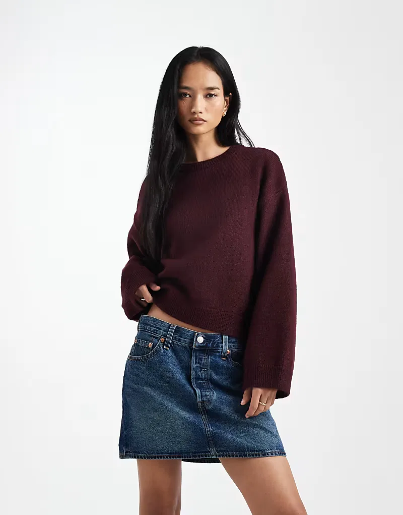Мини-юбка из джинсовой ткани Levi's Icon, средне-синий