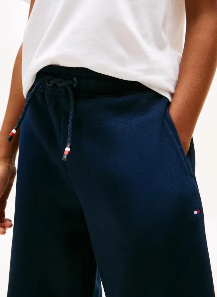 Комплект из футболки и шорт из хлопкового футера Tommy Hilfiger, белый — фото 3