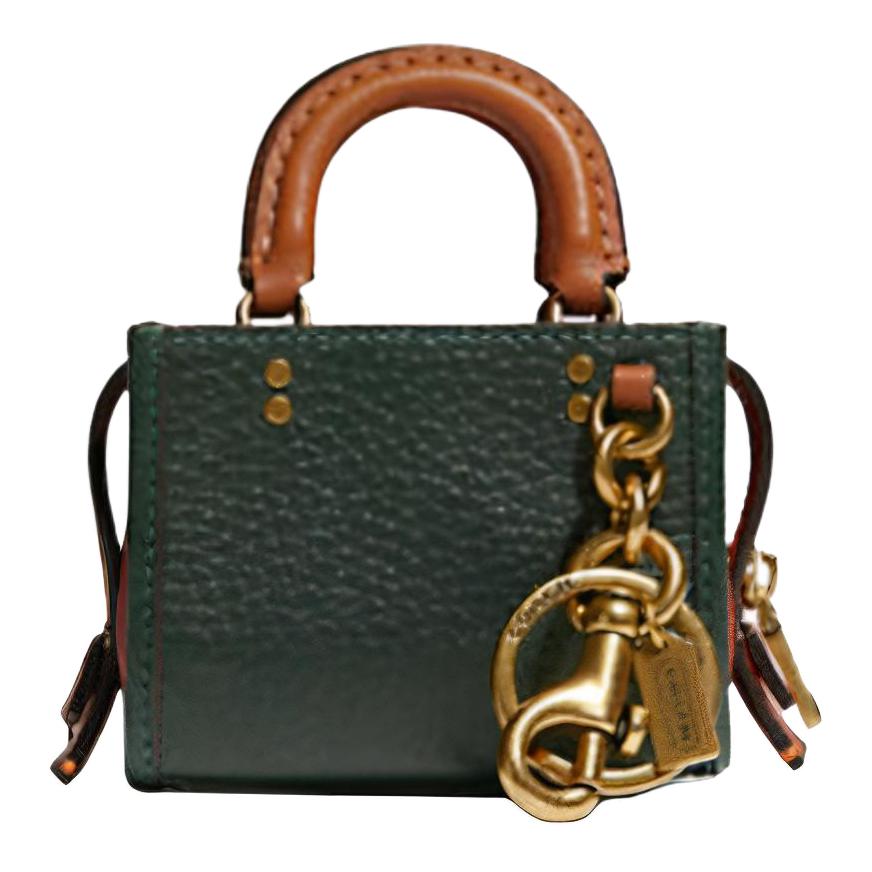 

COACH Сумка через плечо, кошелек для монет, мини-сумка женская, зеленая