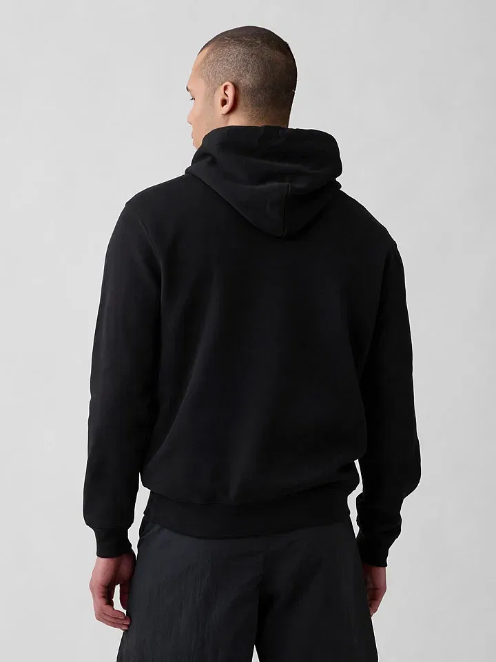 Худи свободного кроя GAP, Black — фото 2