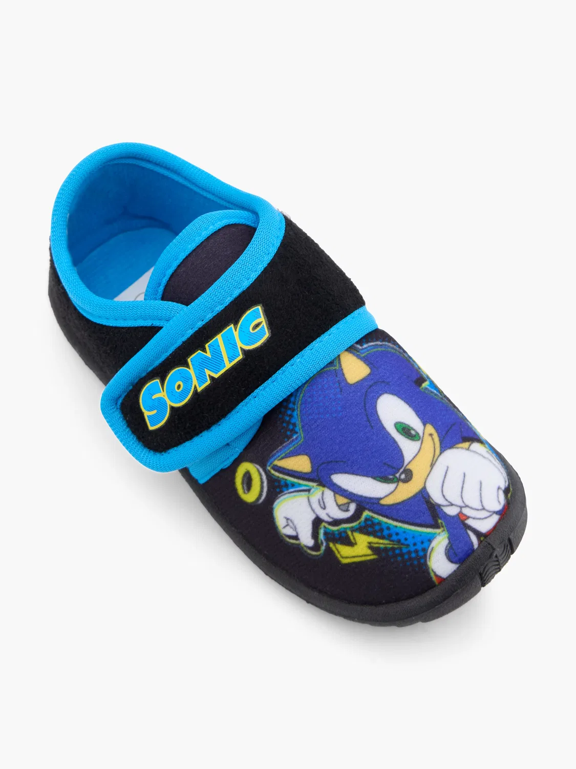 Мальчиковые закрытые тапочки Sonic, черный — фото 2