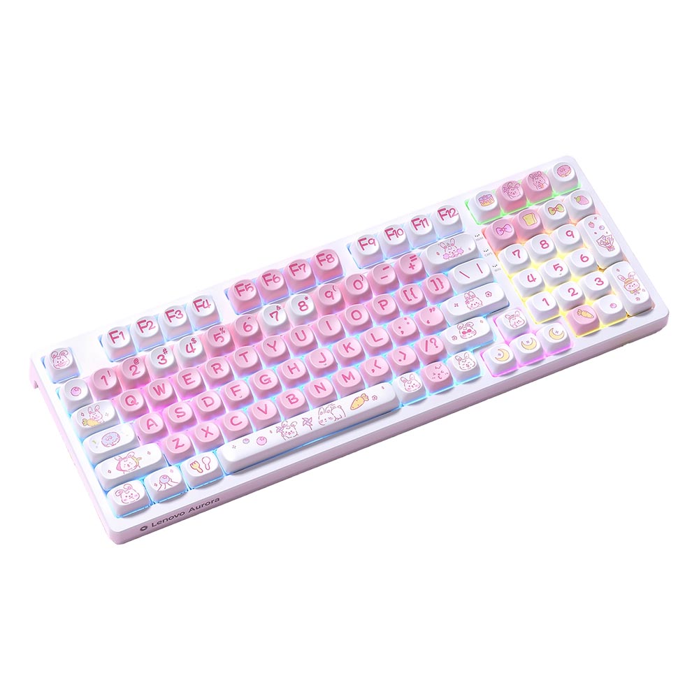 

Механическая клавиатура Lenovo Aurora GK10, Blue Switch, Wired Strawberry Rabbit, английская раскладка