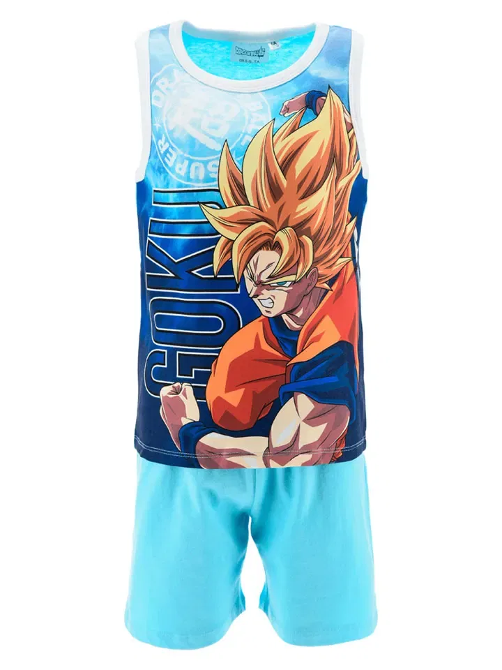 Пижама с принтом Dragon Ball, голубой