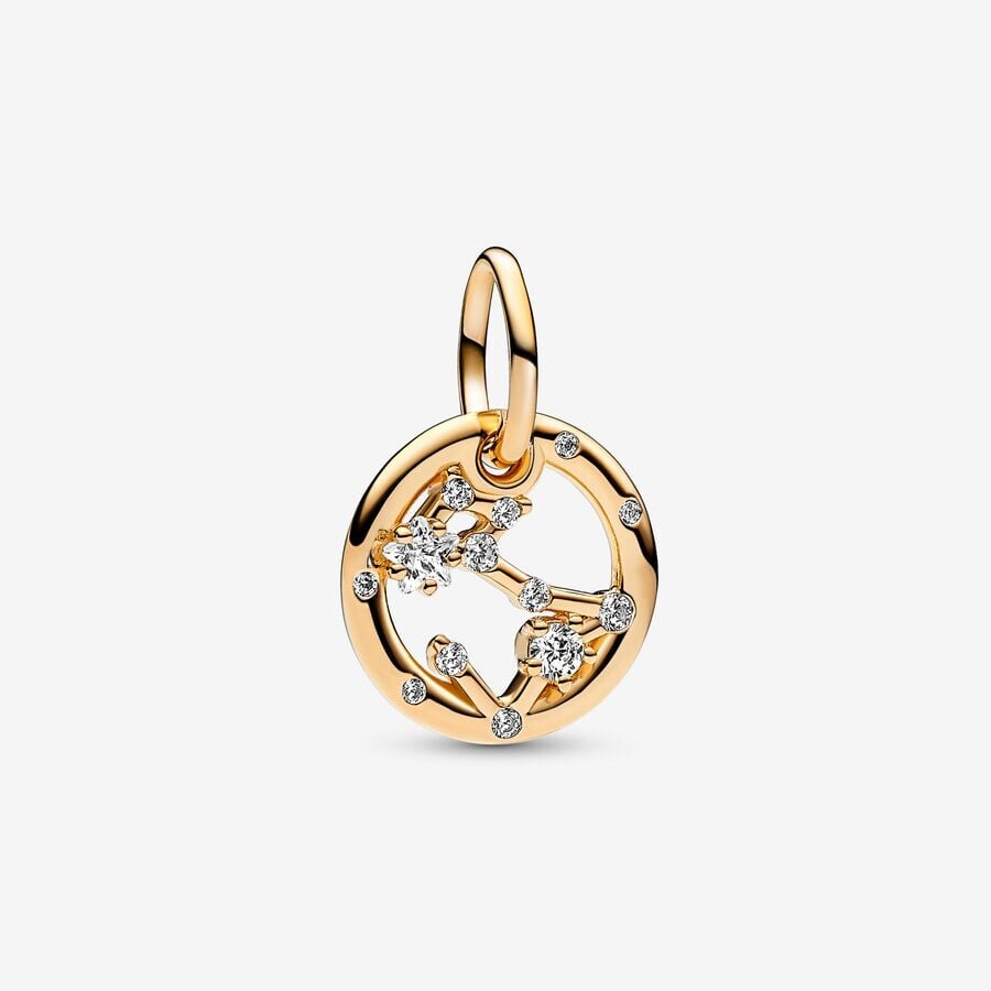 

Шарм Pandora Pisces Zodiac Dangle, золото