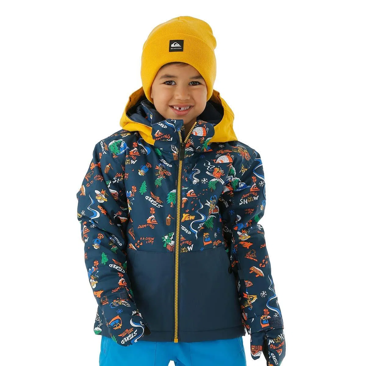 Куртка для мальчика с утеплителем Quiksilver Little Mission, Insignia Blue Snow Aloha