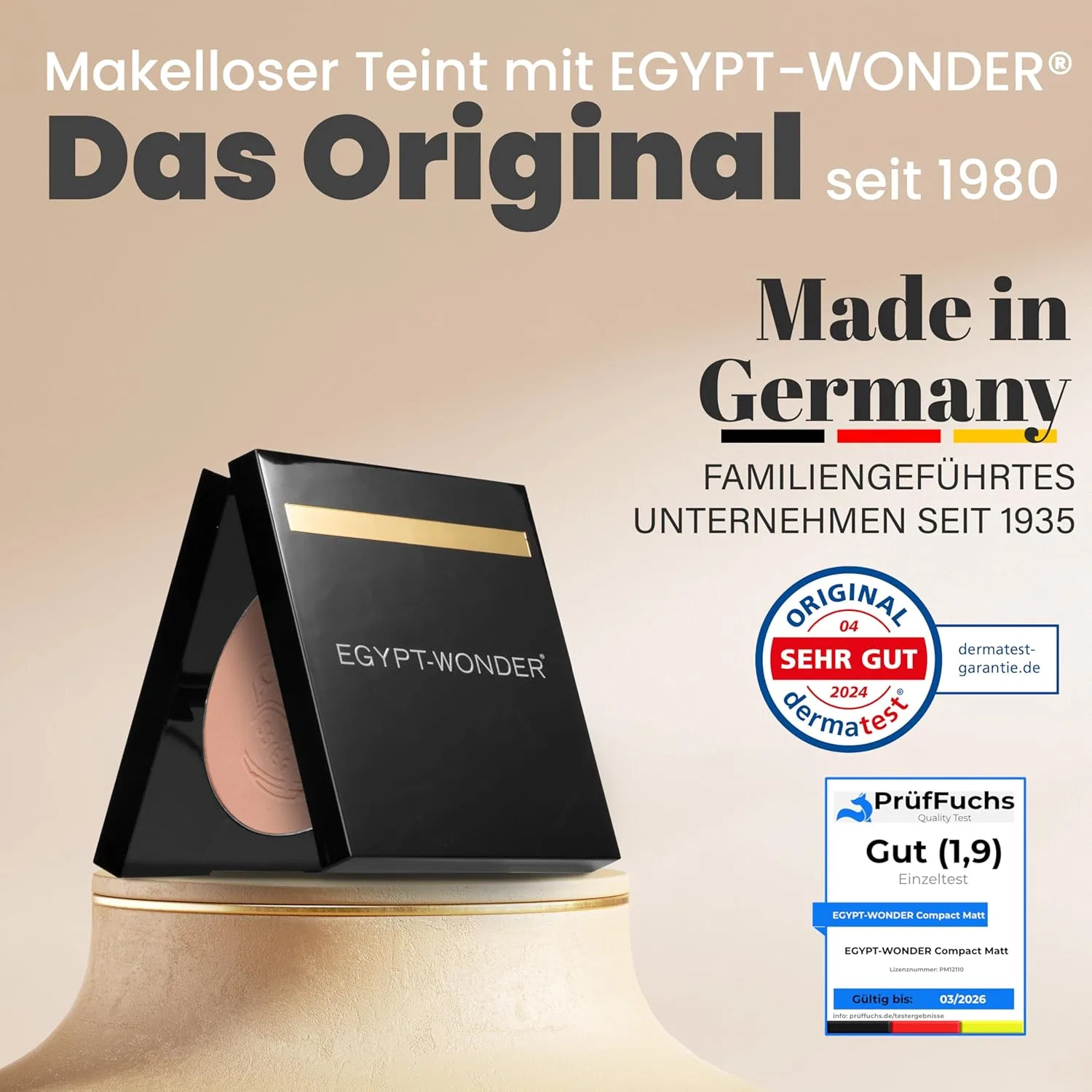 Компактная матовая бронзирующая пудра Egypt-Wonder, 10 г, Brown — фото 3
