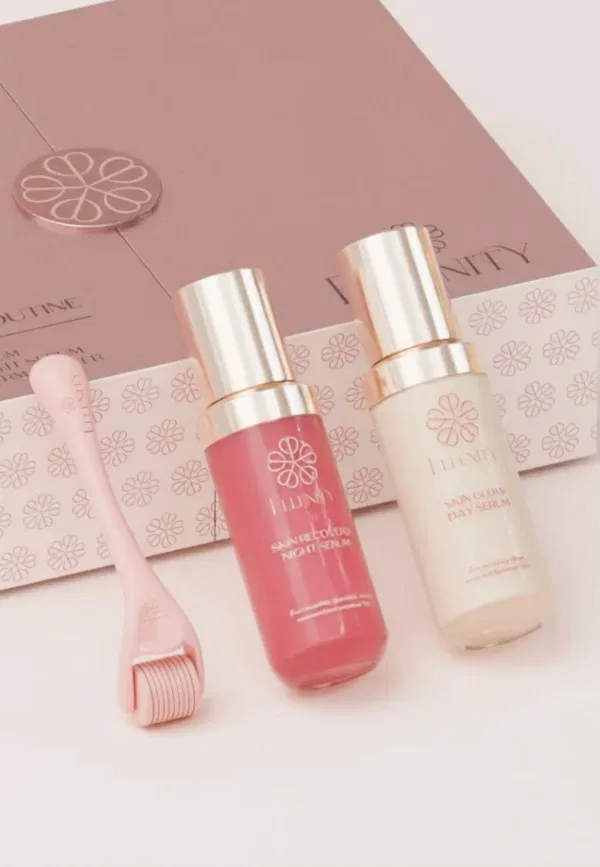 Набор для микронидлинга Glow & recovery elixir - дневной и ночной уход за кожей Ellenity, прозрачный — фото 4