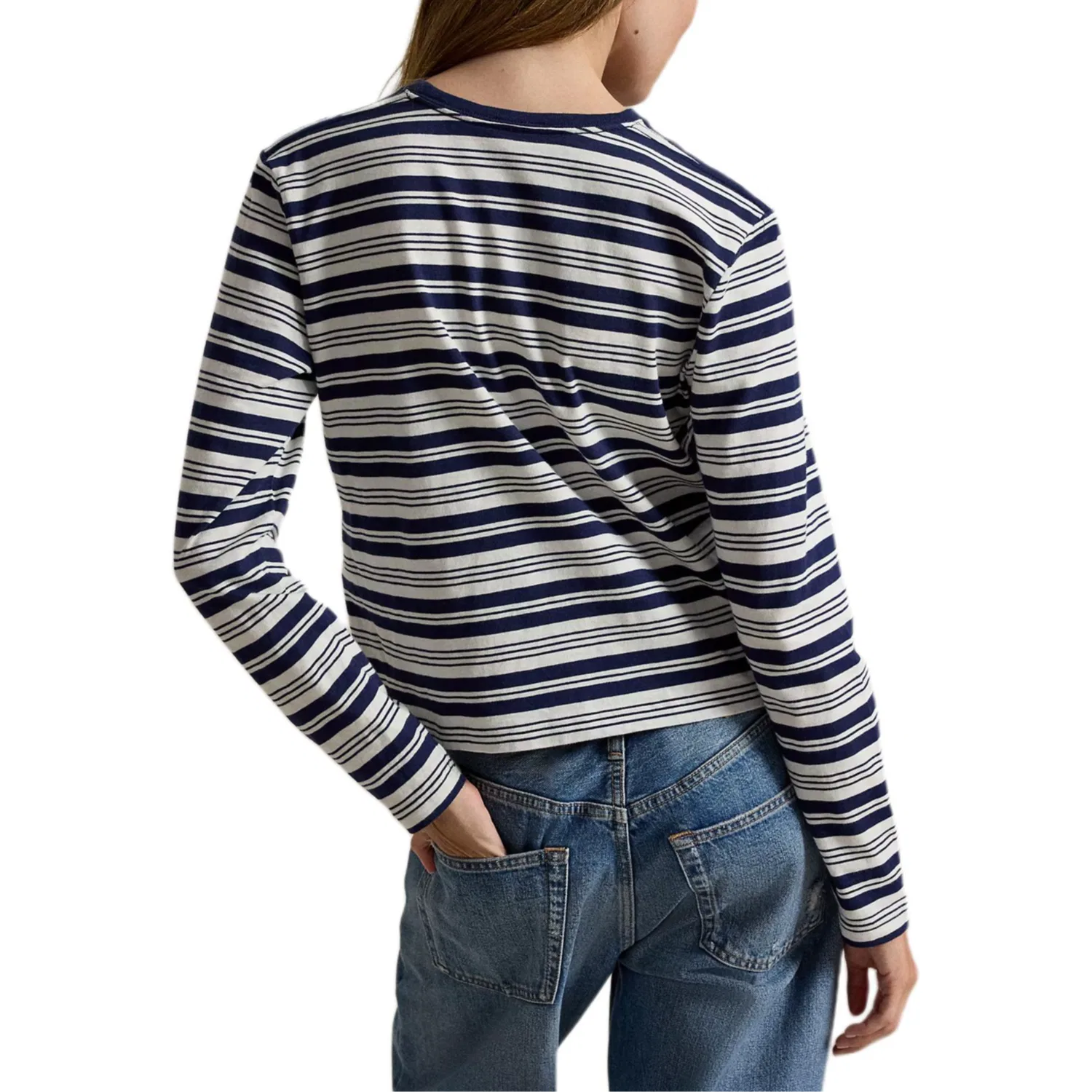 Женская футболка с обычным рукавом Polo Ralph Lauren, Marine Blue — фото 4