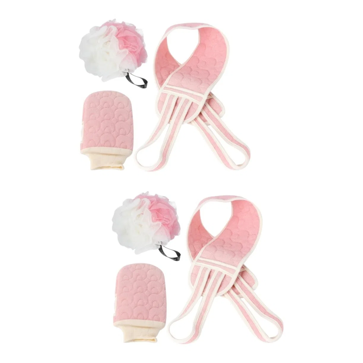 Набор для ванны, 2 бомбочки, 1 перчатка, 1 полотенце, MAGICLULU, Pink