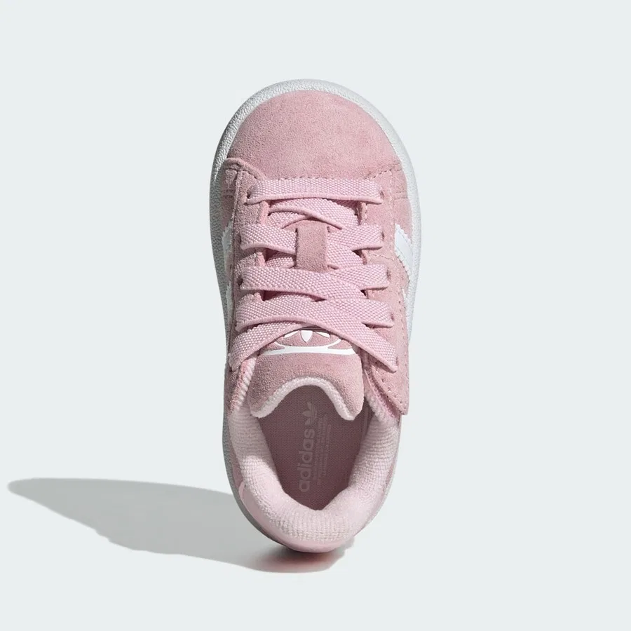 Детские кроссовки с эластичными шнурками Campus 00s adidas, Розово-белый — фото 4