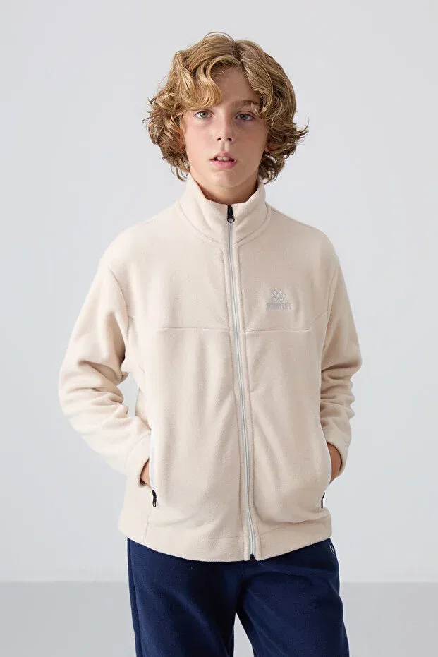 Детский комплект свитшотов для мальчиков из флиса Tommy Life, Black-Beige — фото 2